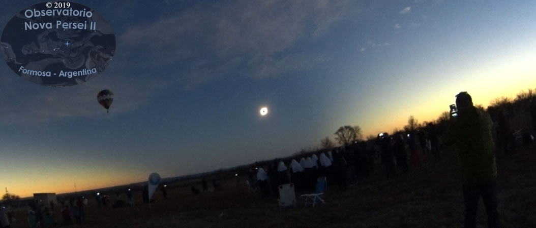 Eclipse 2019. Merlo, San Luis, Argentina.